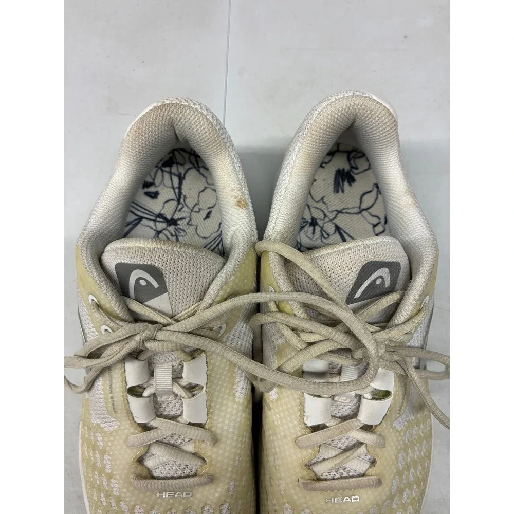 Head Revolt Pro 3.0 Tennis Shoes Performance Womens Size 9 White Cream Sneakers